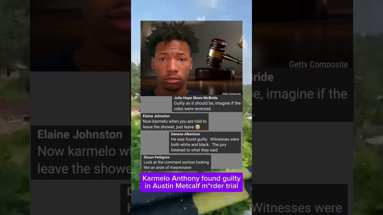 Karmelo Anthony found guilty in Austin Metcalf m*rder trial #celebritynews #update