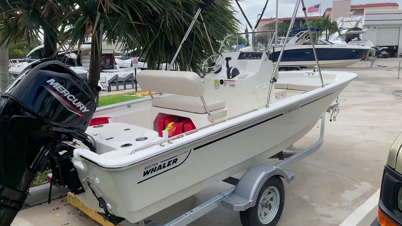 2021 Boston Whaler 150 Montauk available for sale at MarineMax Pompano Beach