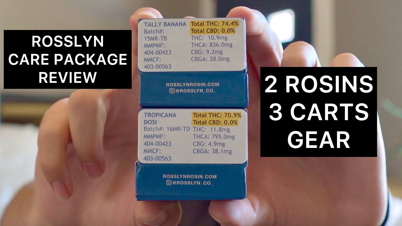 Rosslyn Care Package Vlog | TALLY BANANA TROPICANA DOSI Live Rosin Review