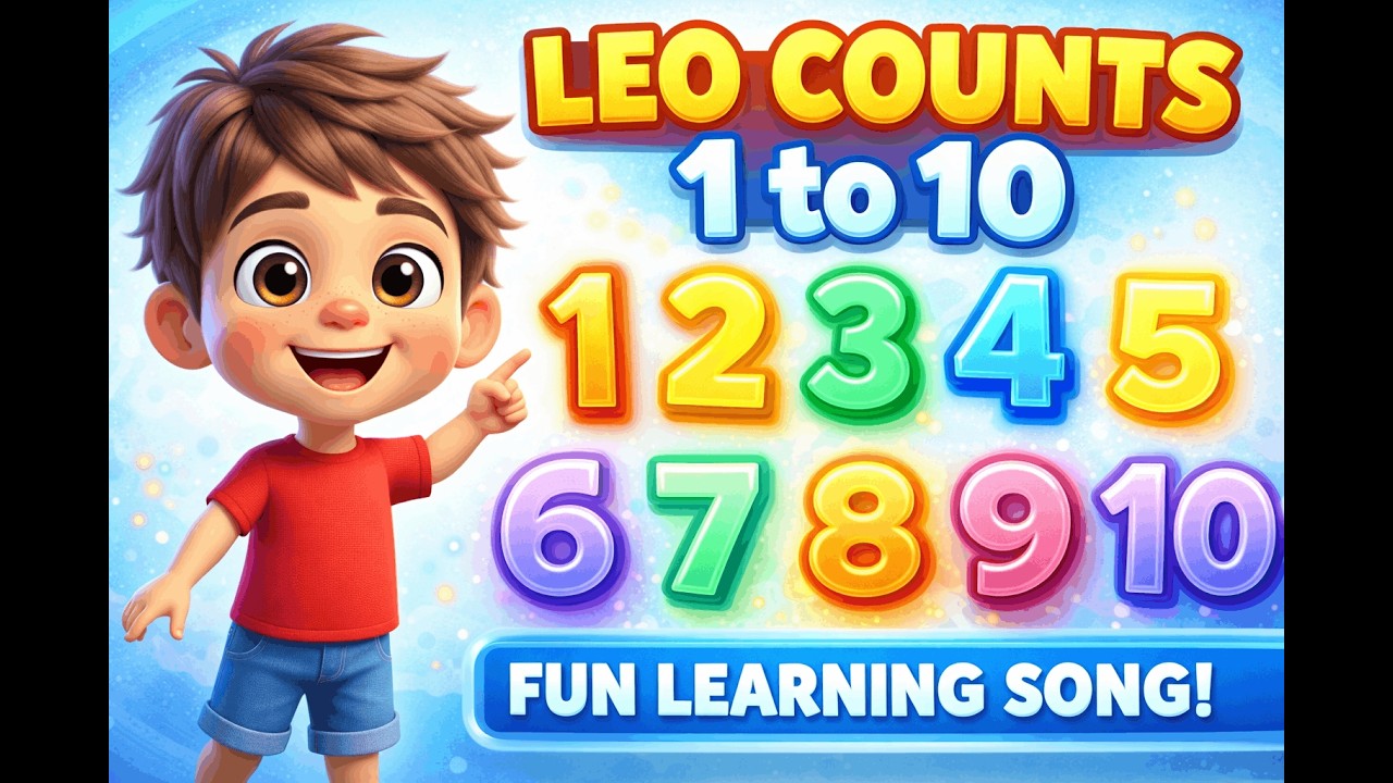 Leo Counts 1 to 10 | Fun Toddler Counting Song 🎶 Learn Numbers with Leo