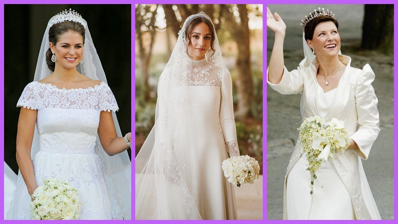 Top 14 Most Beautiful Wedding Dresses Worn by Royals! Part - 2