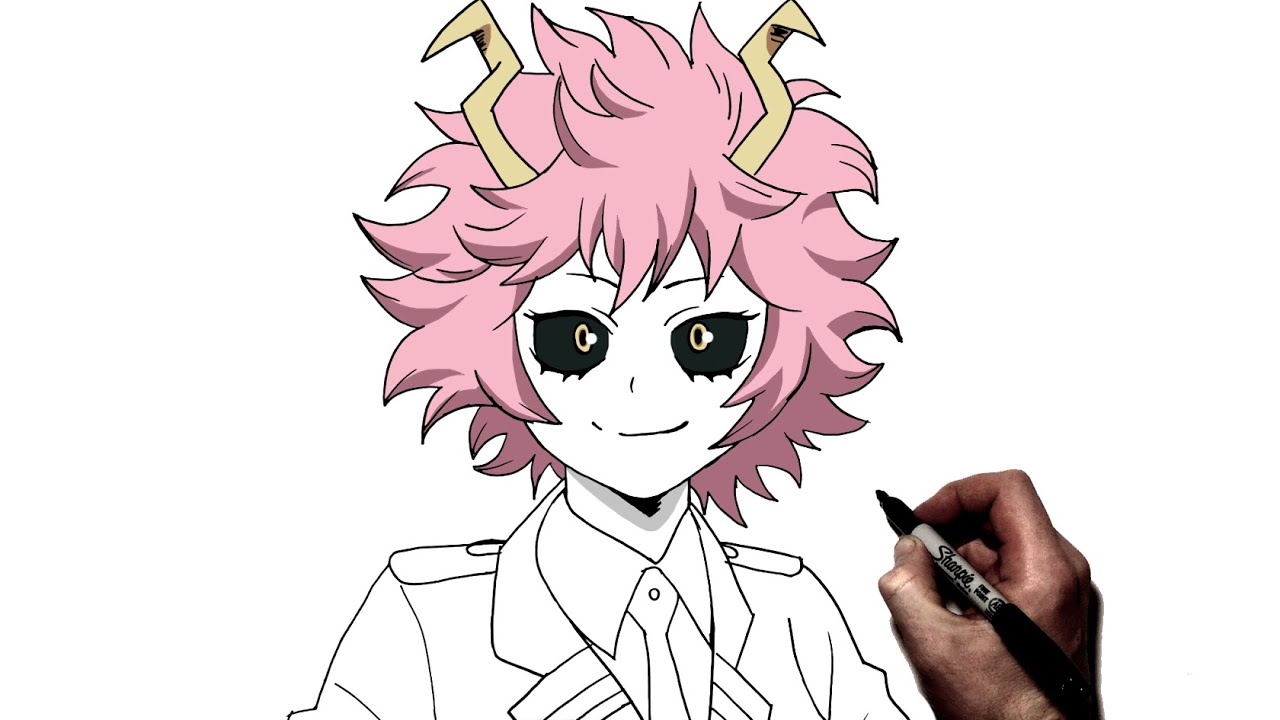 How To Draw Mina Ashido | Step By Step | My Hero Academia