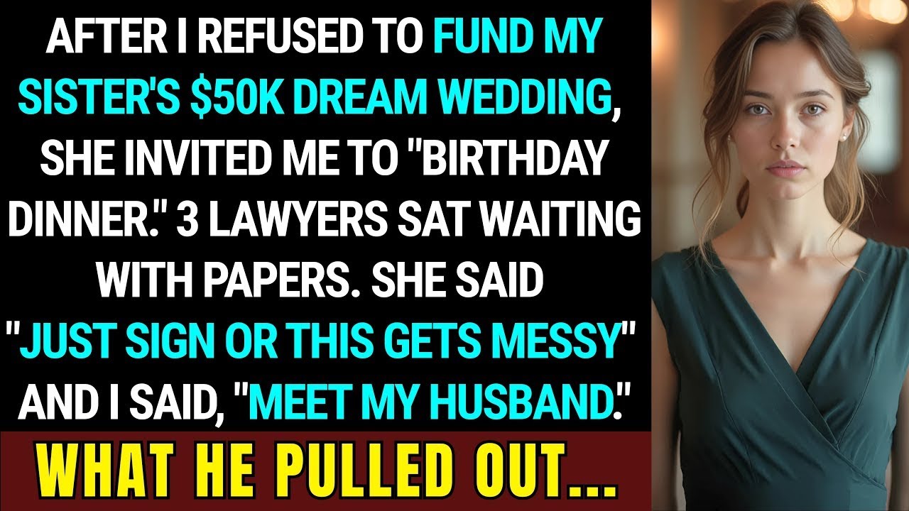 My Sister Demanded Half of Mom’s Inheritance for Her $50K Wedding — So I Exposed Her Lies at the....