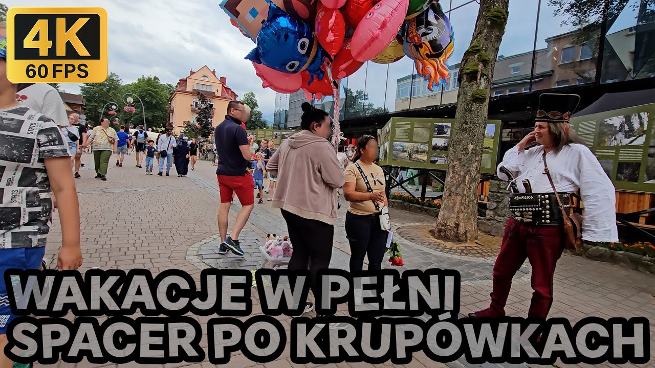 🔴Zakopane Krupówki 🌞 nadal mamy falę ARABSKICH turystów i można co kupić? 4K❗2024.07.20 ASMR