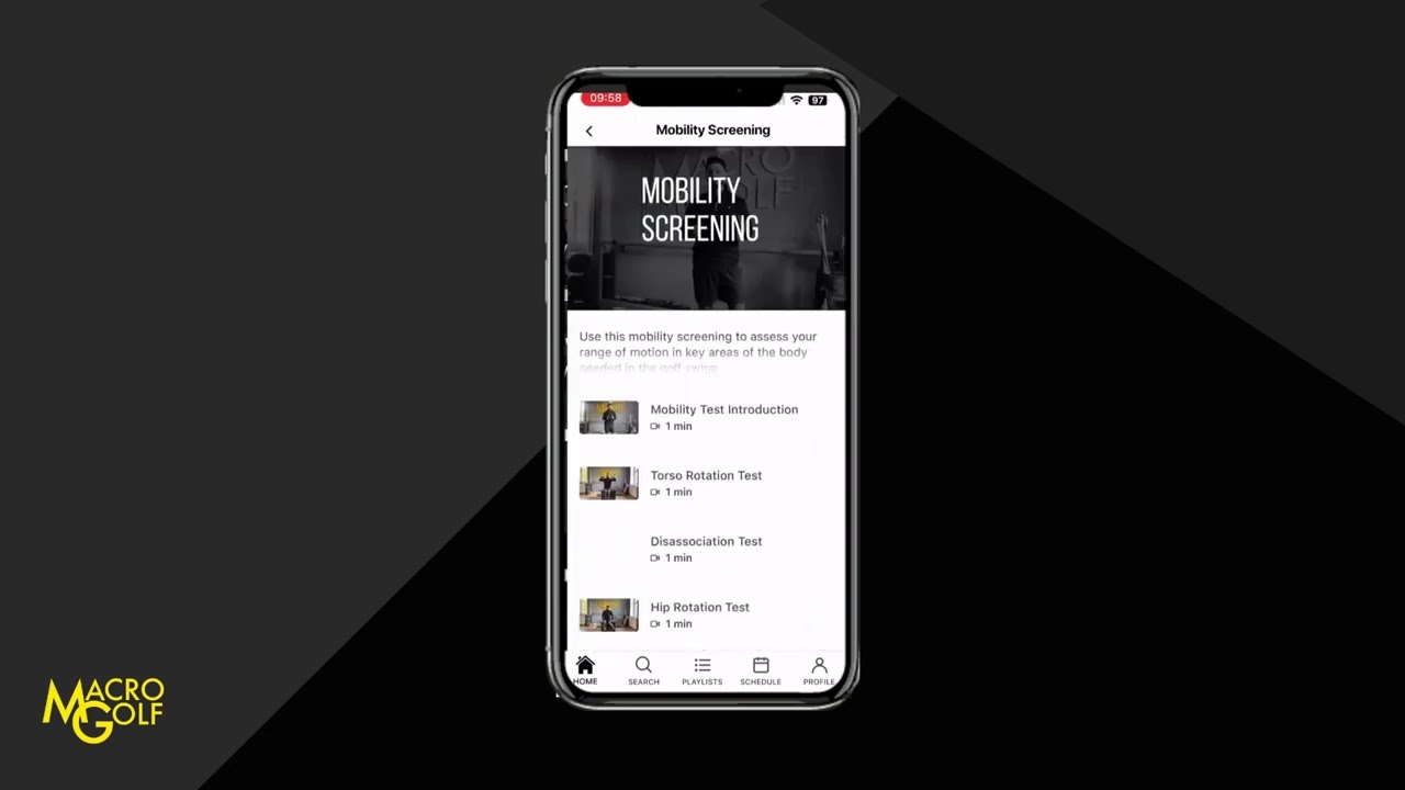 Macro Golf App Tutorial - Golf Mobility Training
