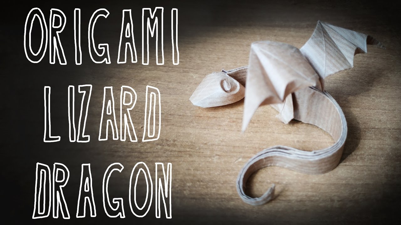 Origami Baby Lizard Dragon (Riccardo Foschi)