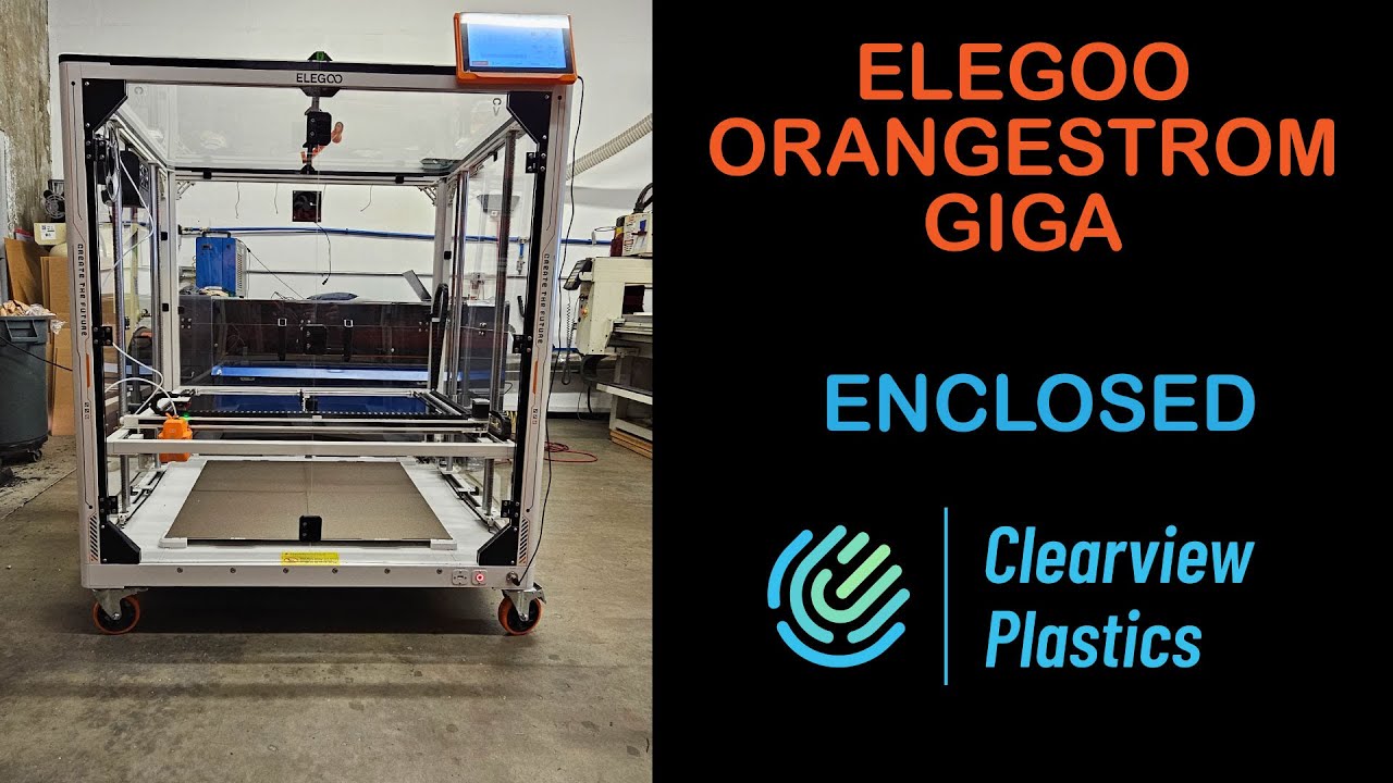 Корпус Elegoo Orange Strom Giga от Clearview Plastics