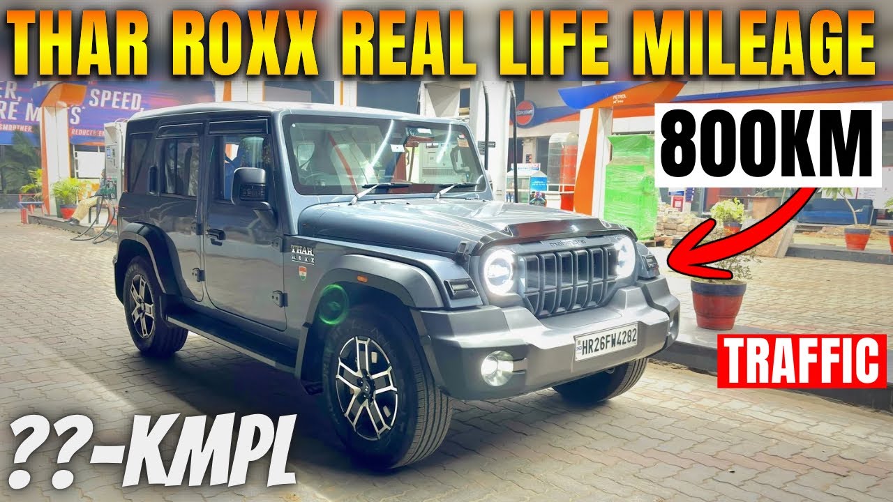 SHOCKING RESULT😱 Thar Roxx Tank to Tank Mileage Test 2026 | Thar Roxx Diesel | Petrol brezza mileage