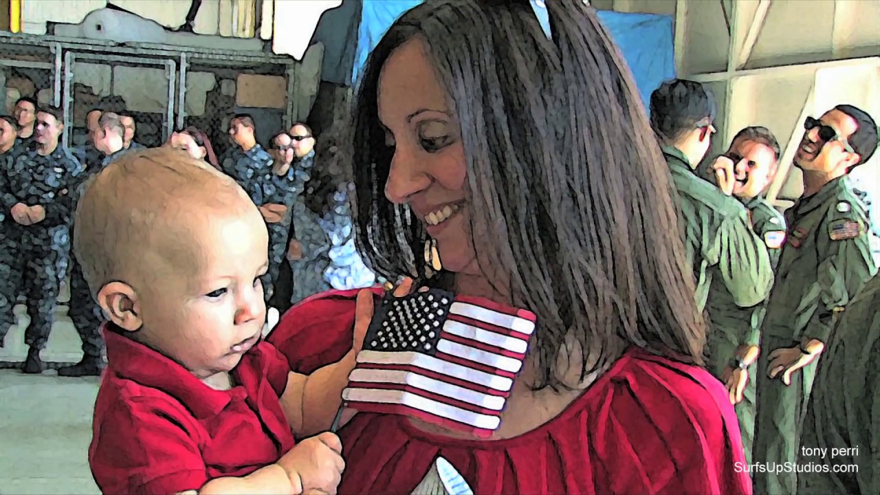 Coronado Beach NAVY Aircraft Carrier Homecoming Naval Air Station North Island Heartwarming