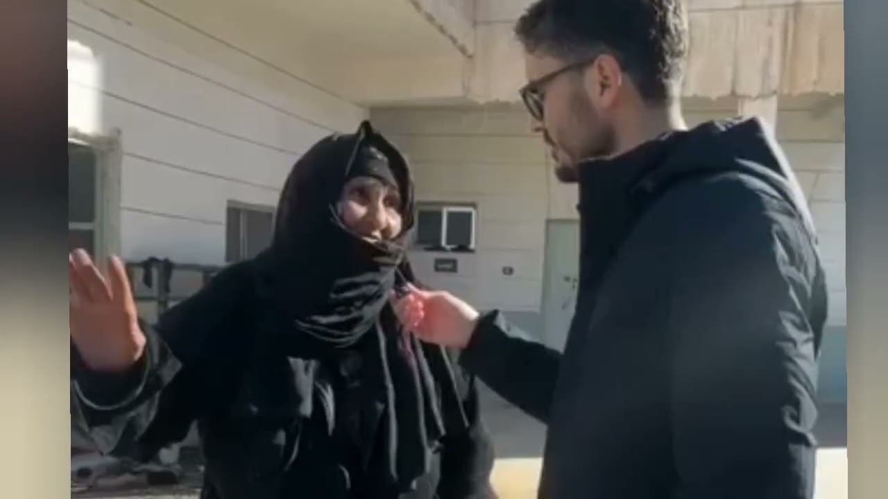 الحجه تشتم قسد و الأسد لمنعهم لها من الخروج من دير حافر ومسكنة 