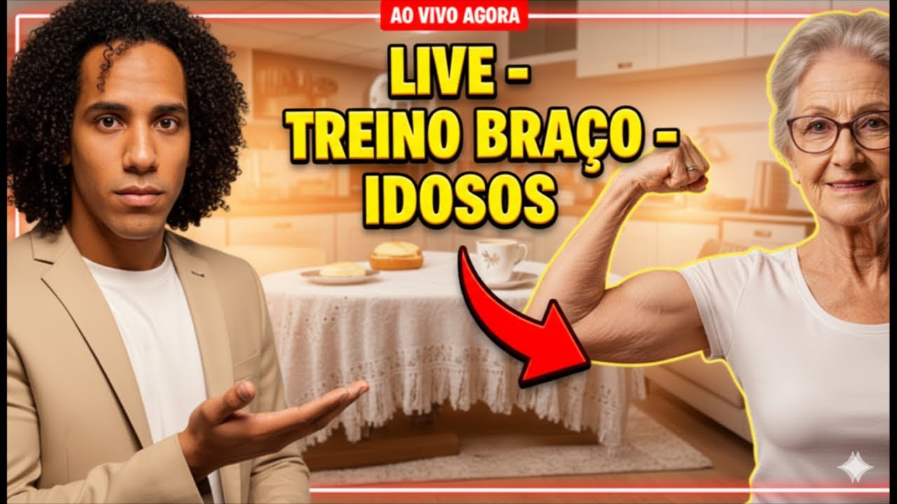 [FAÇA AGORA] TREINO DE BRAÇO PARA IDOSOS COM SARCOPENIA