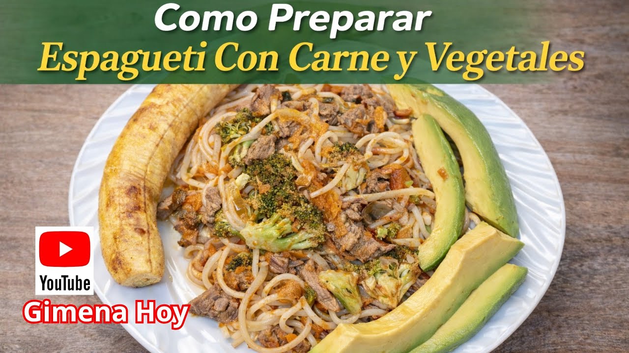 Cómo Preparar un Delicioso Espagueti con Carne y Vegetales