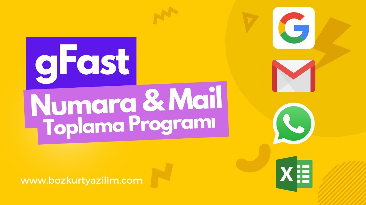 gFast - Numara ve Mail Toplama Programı