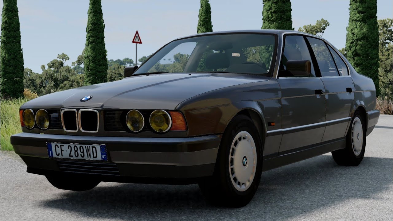 BeamNG Drive | POV Driving 1990 BMW 520i E34 in Italy