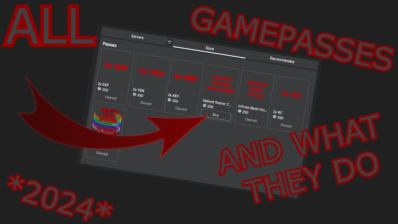 All Gamepasses and What They Do 2024 | Ro-Ghoul
