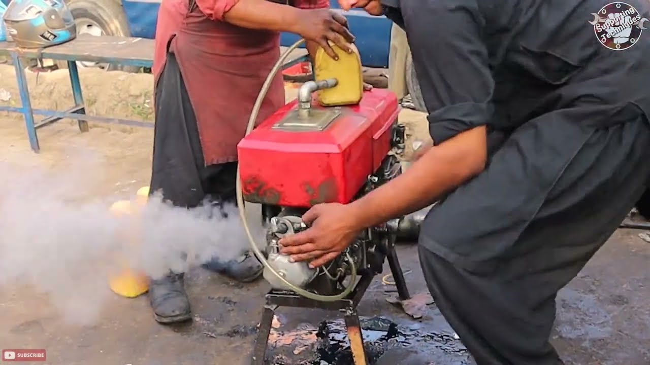 12hp Diesel Engine Head Valve Changing with unique technique .