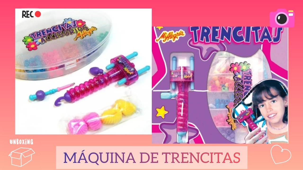 PROBANDO LA MAQUINA DE TRENCITAS 💕🥳🛍️ #compras #mialegria #juguetes #peinados #nina