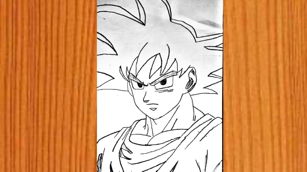 Goku easy pencil drawing 😍😍 step by step 