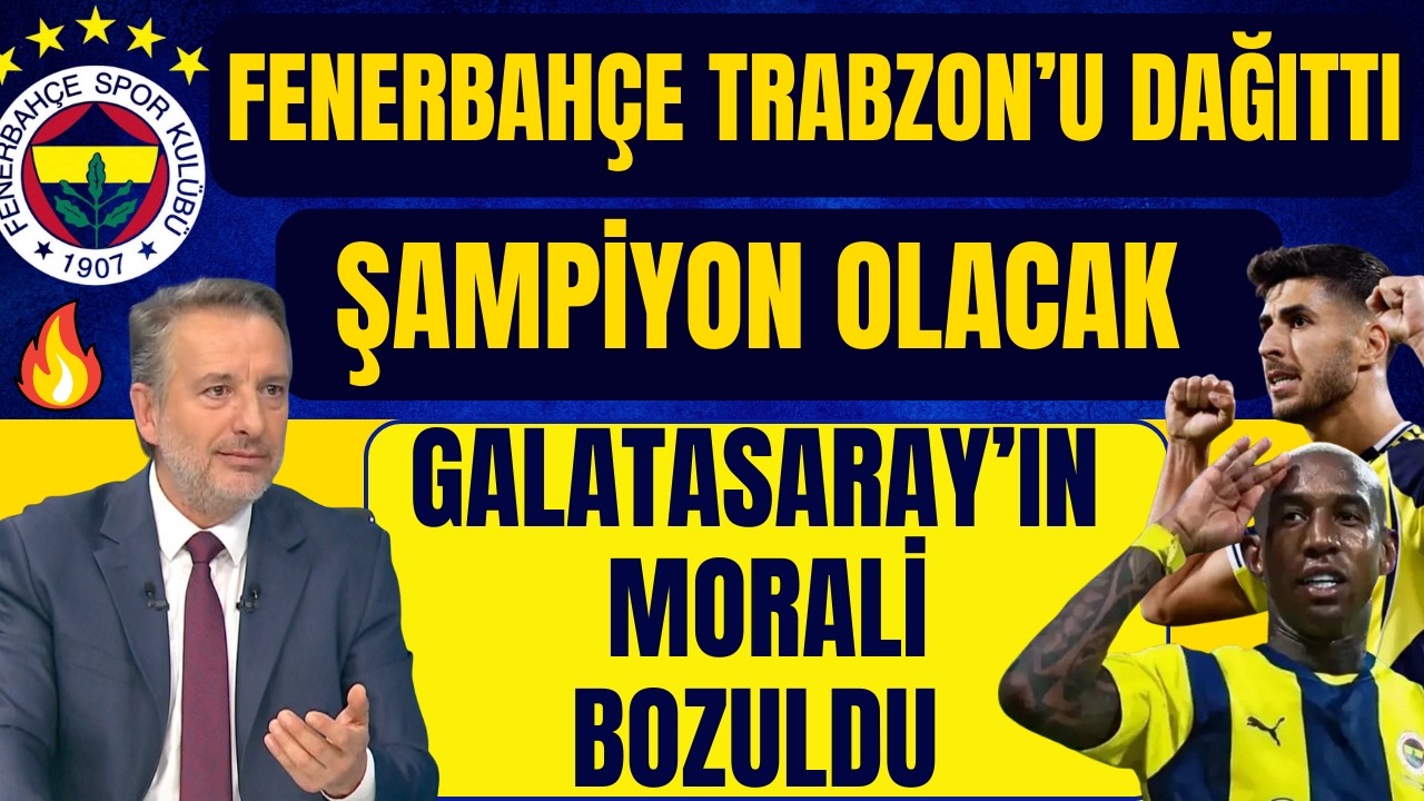 FENERBAHÇE GALATASARAY'IN MORALİNİ BOZDU