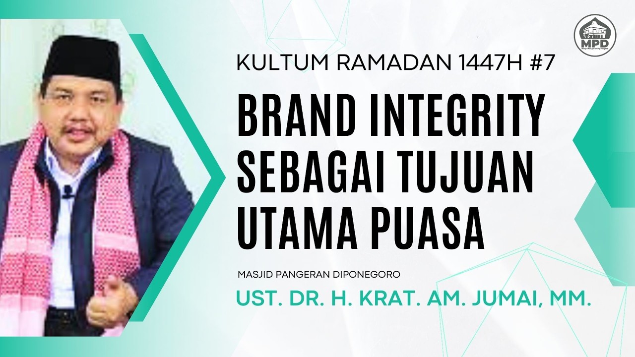 Kultum & Sholat Taraweh - Memaknai Bulan Puasa dengan Penguatan Tauhid || Bpk. Dr. H. AM. JUMAI