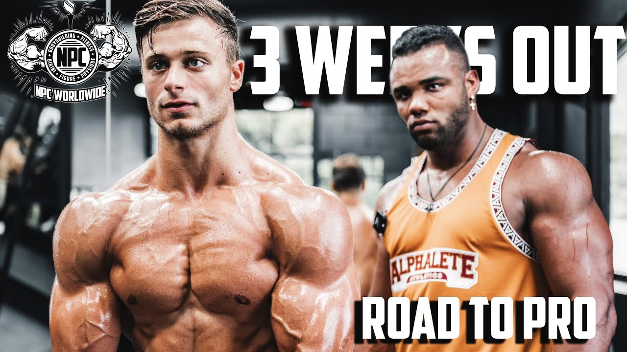 TRAINING W/ MY COACH ALEX TOPLYN | 3 WEEK OUT POSING UPDATE