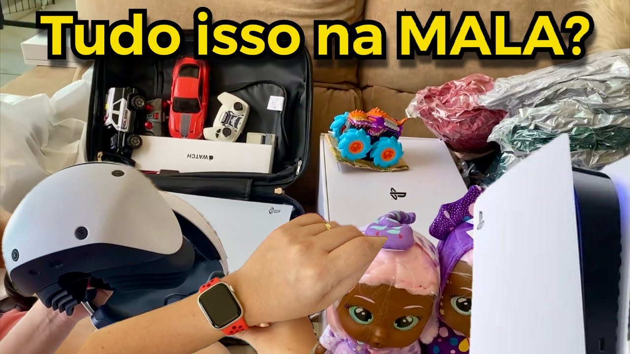 Como trouxe PS5, PSVR2, roupa de cama KING SIZE de ORLANDO | + Valores | Juliana Gomes