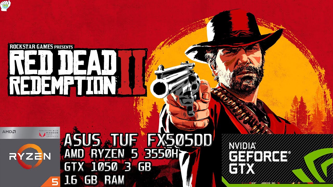 Red Dead Redemption 2 | 1080p | Mixed, Medium, Low | AMD Ryzen 5 3550H + GTX 1050 3GB
