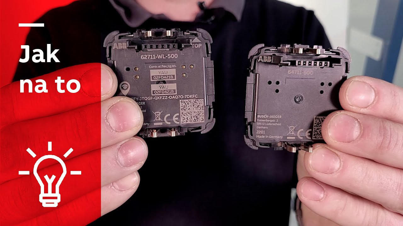 Zapojení spínače ABB flex s 1 relé