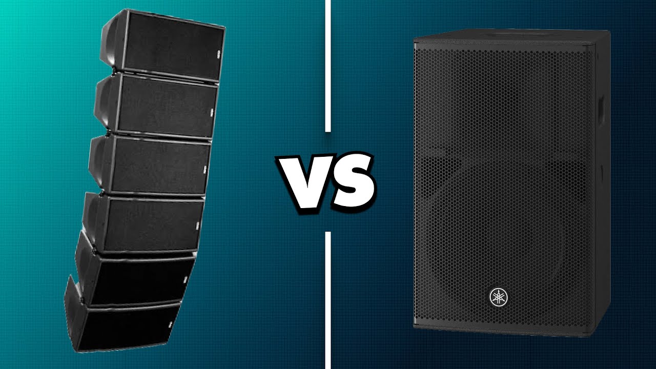 Column Speakers vs Box Speakers - REAL WORLD Comparison (Bose, QSC, Yamaha)