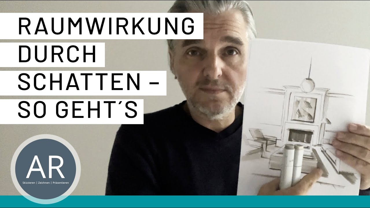 Raumwirkung durch Schatten &ndash; Zeichentechniken f&uuml;r Interior Design und Innenarchitektur