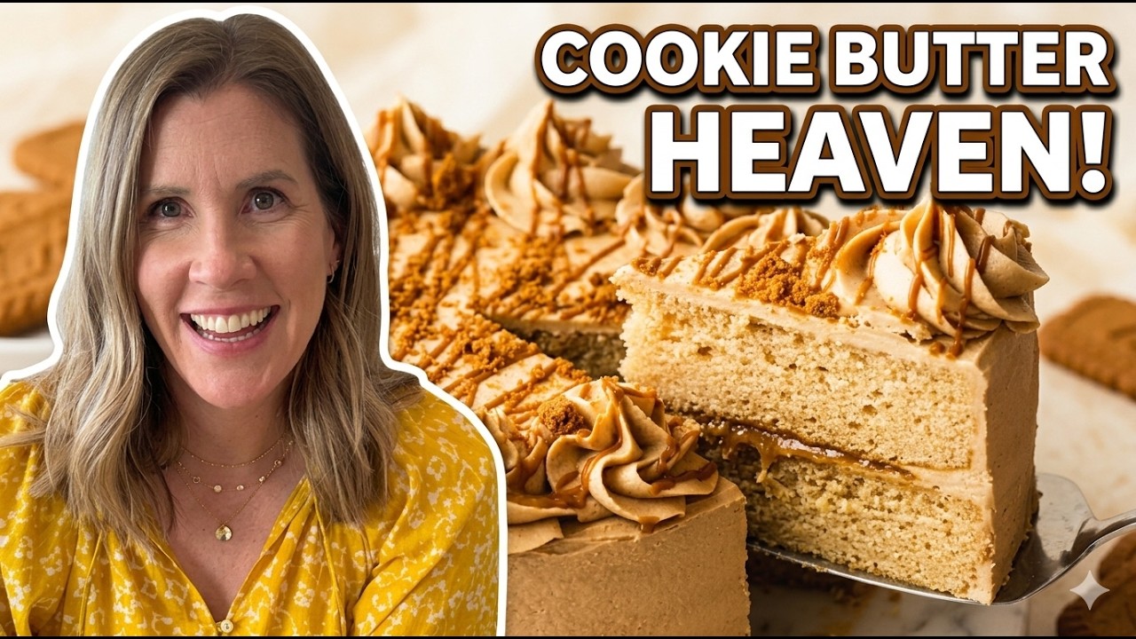 Biscoff Cake | The Best Cookie Butter Cake Recipe