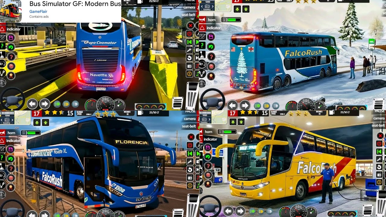 New Indian Realistic Bus Simulator: Passenger bus coach driving adventure - bus android gameplay 🚌🚌😱