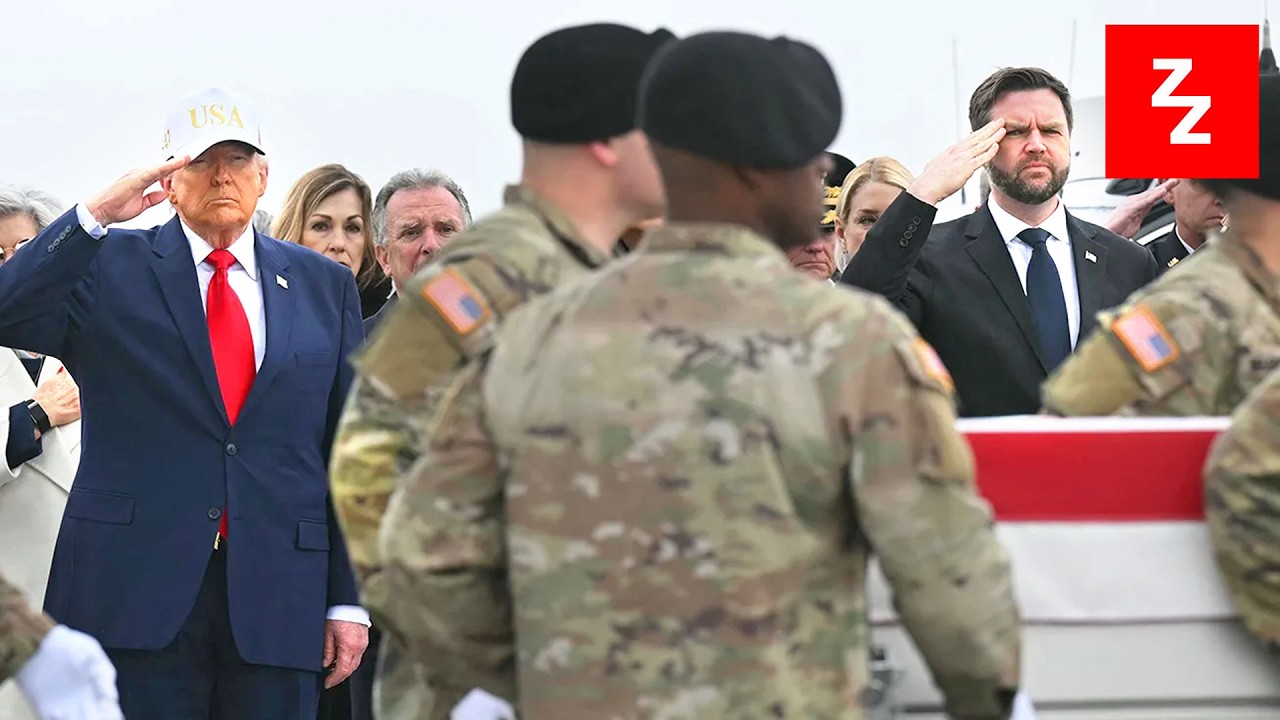 TRUMP acompanha retorno dos corpos de SEIS SOLDADOS mortos na guerra do IRÃ