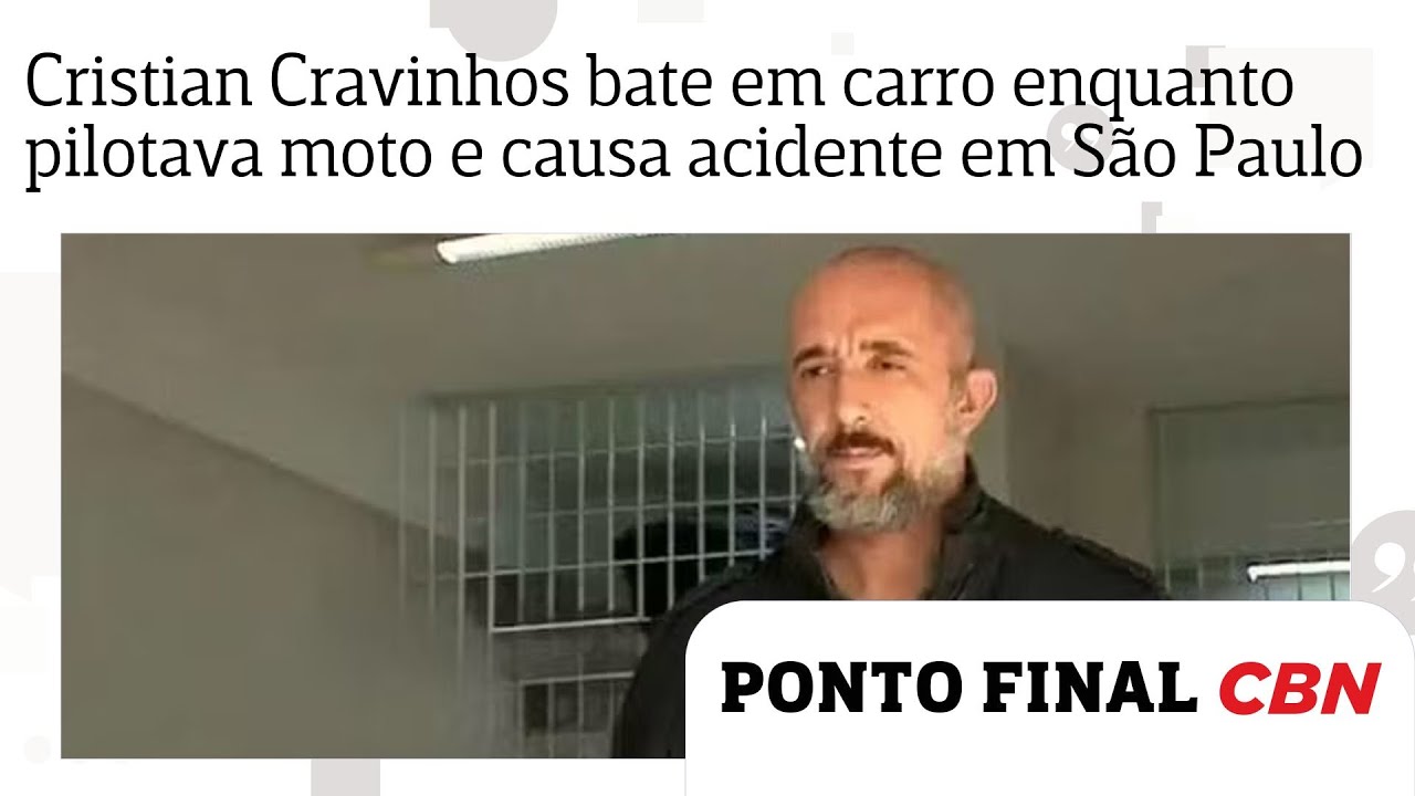 Cristian Cravinhos bate em carro enquanto pilotava moto e causa acidente em S&atilde;o Paulo