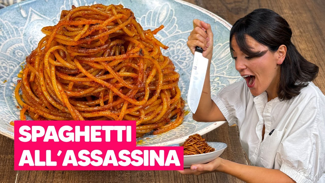 Spaghetti all'ASSASSINA: la RICETTA ORIGINALE barese 🍝🌶️