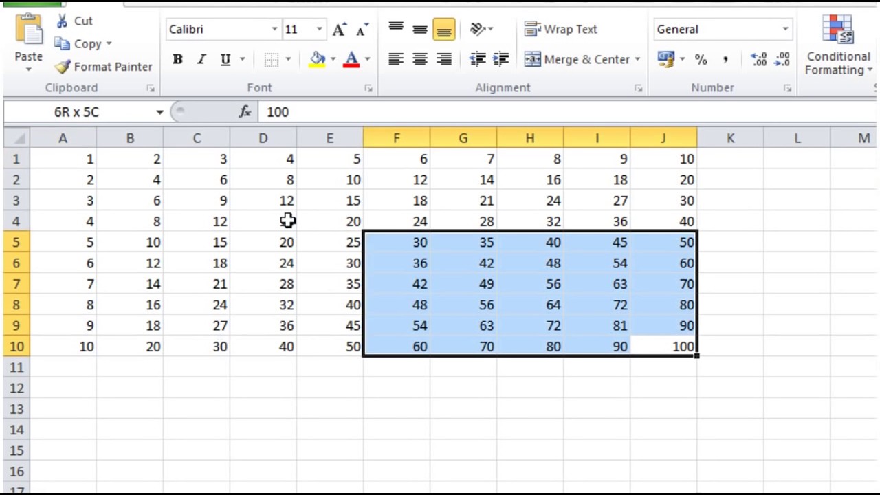 Excel 2010 VBA Tutorial 23   Nested For Loops