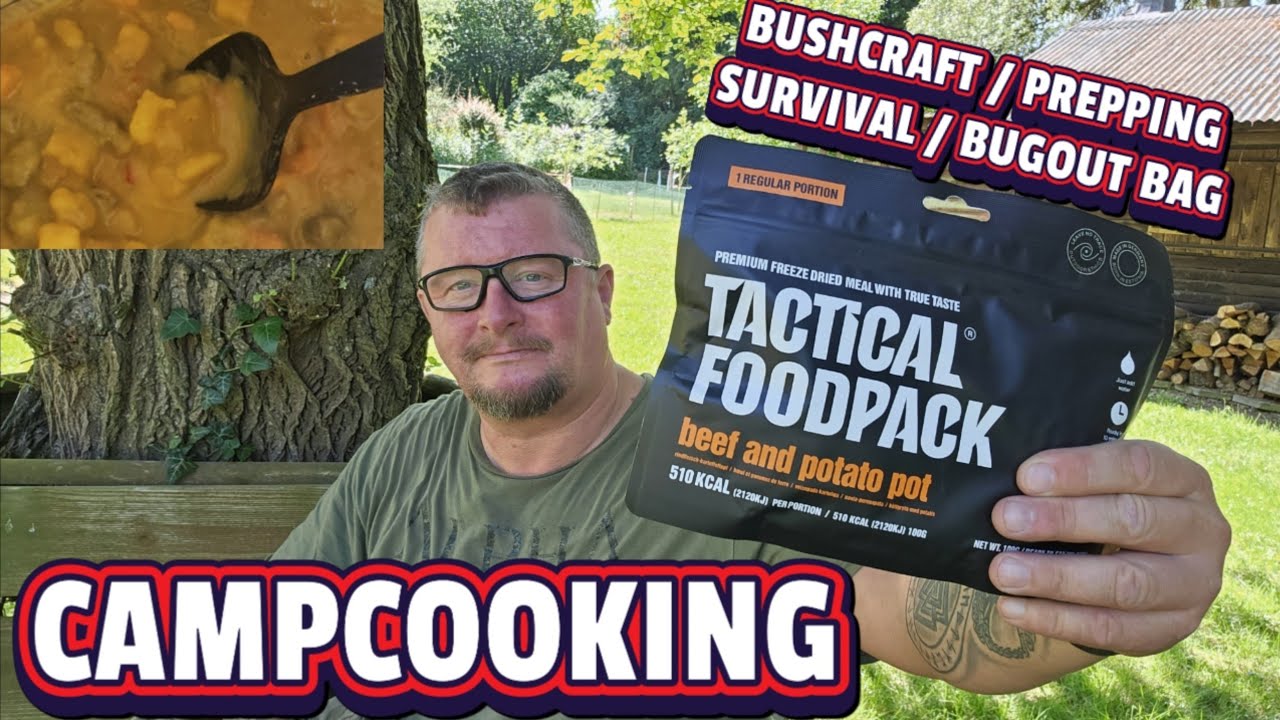 🇩🇪 CAMPCOOKING: Beef and Potato Pot / Rindfleisch Kartoffel Eintopf / Tactical Foodpack v. Soliri