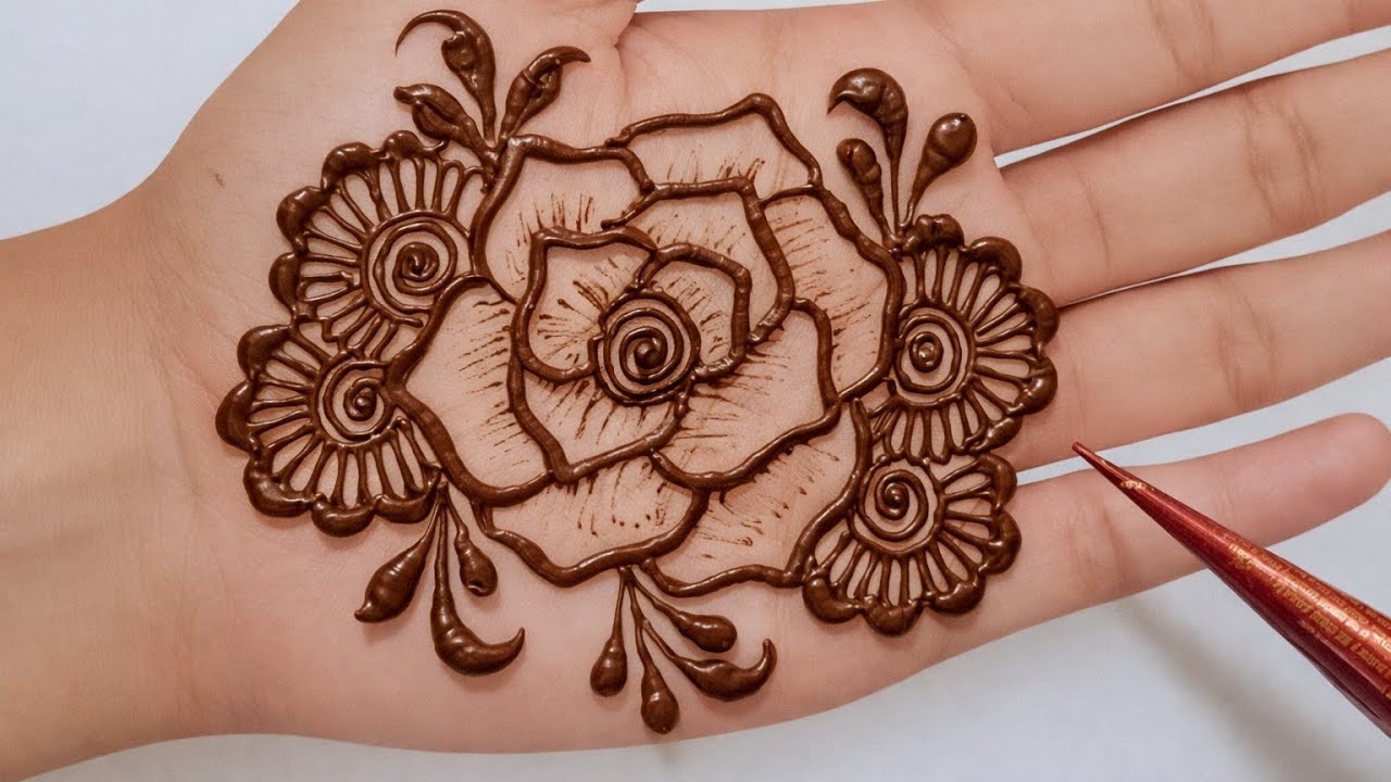 Stylish Rose Mehndi Design | Eid Mehndi Design | Easy Mehndi Design | Mehndi Design 