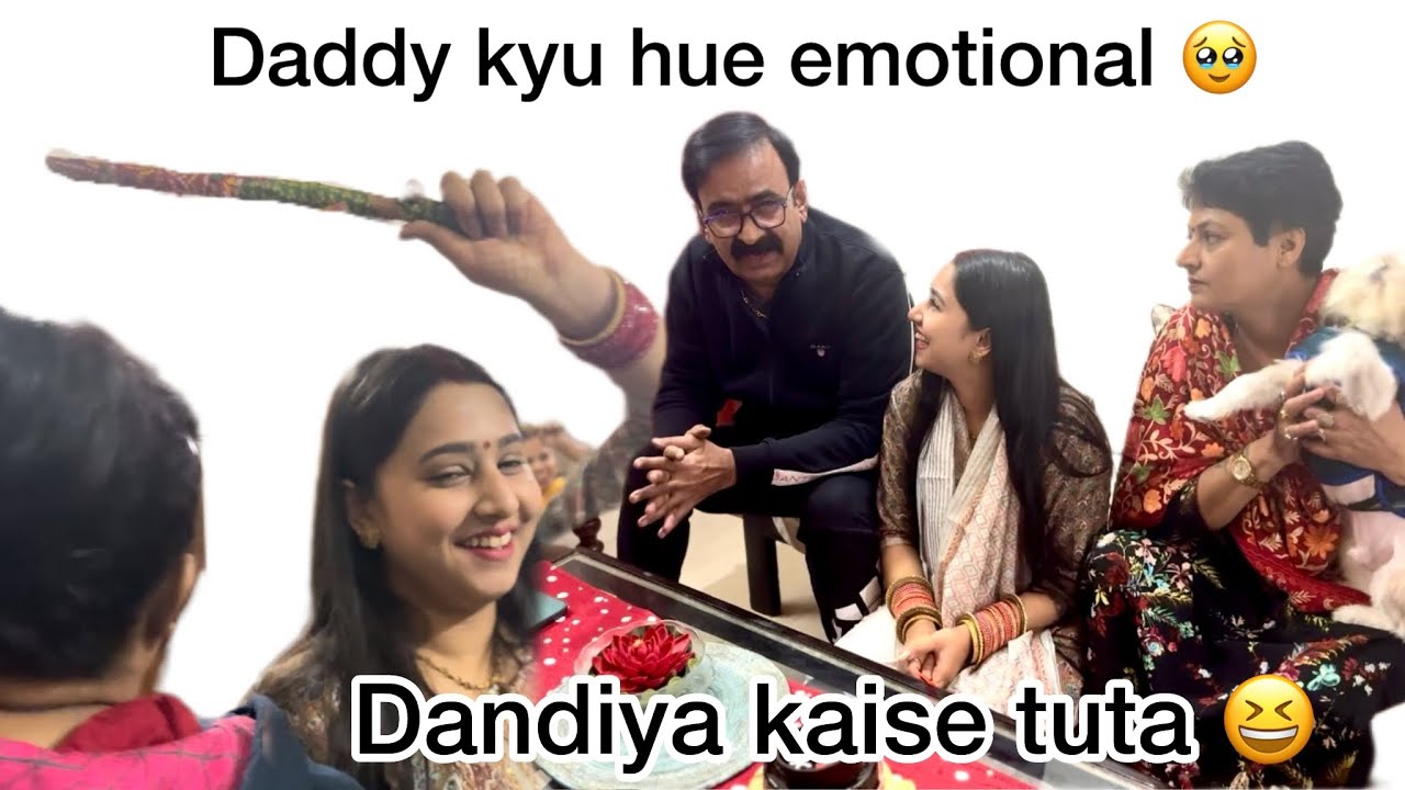 GOVARDHAN POOJA || DANDIYA KAISE TOOTI || DADDY HUE EMOTIONAL || THANKS TO ALL FOR 20 K FAMILY ||
