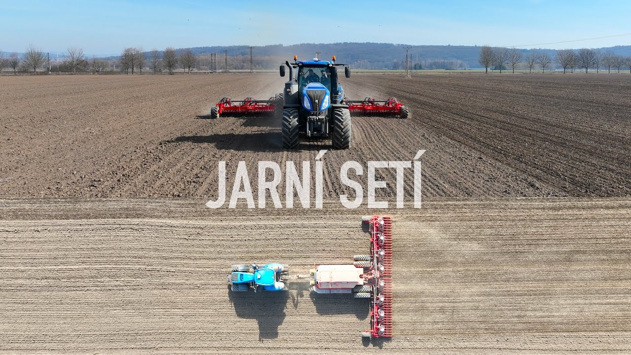 NEW HOLLAND T8.435AC SmartTrax + Väderstad Inspire 1200C | Jarní setí ječmene