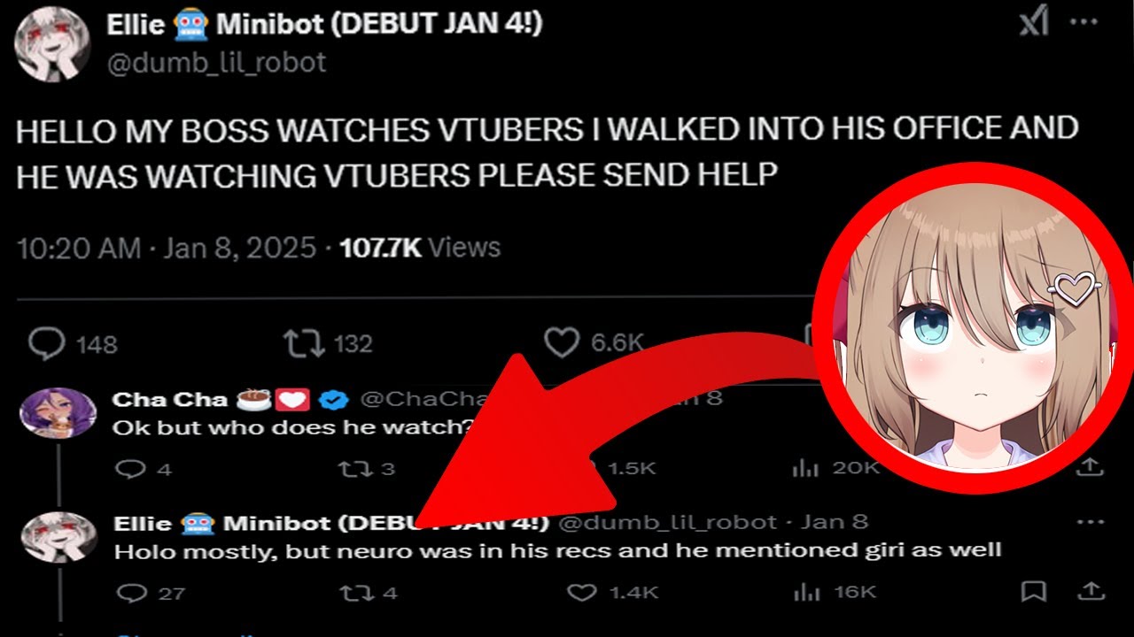 So Ellie's Boss Watches Vtubers..