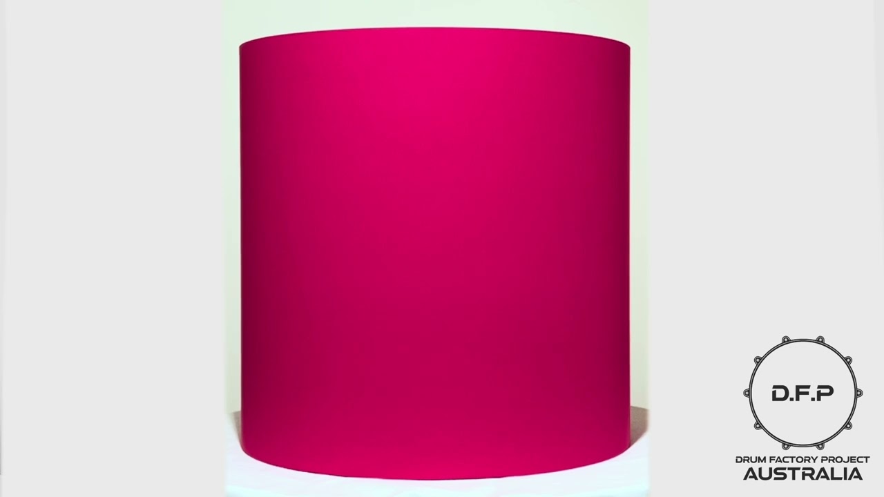 Matte Pink Drum Wrap | Drum Factory Project