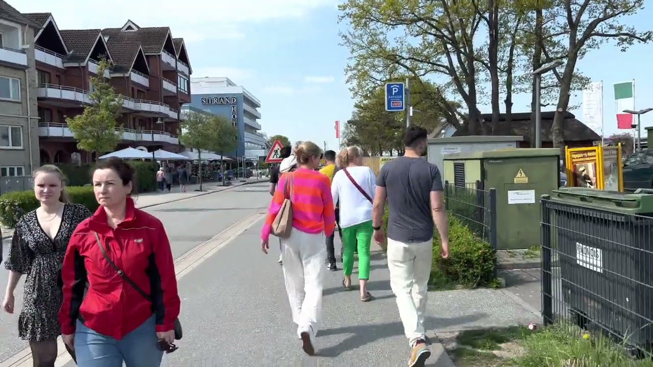 Sunday in Scharbeutz at Baltic See walking tour in May 2023
