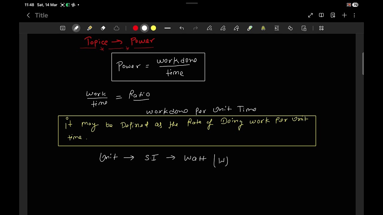 Power, what is power, power unit gaTe #sscje #ese Lec -12