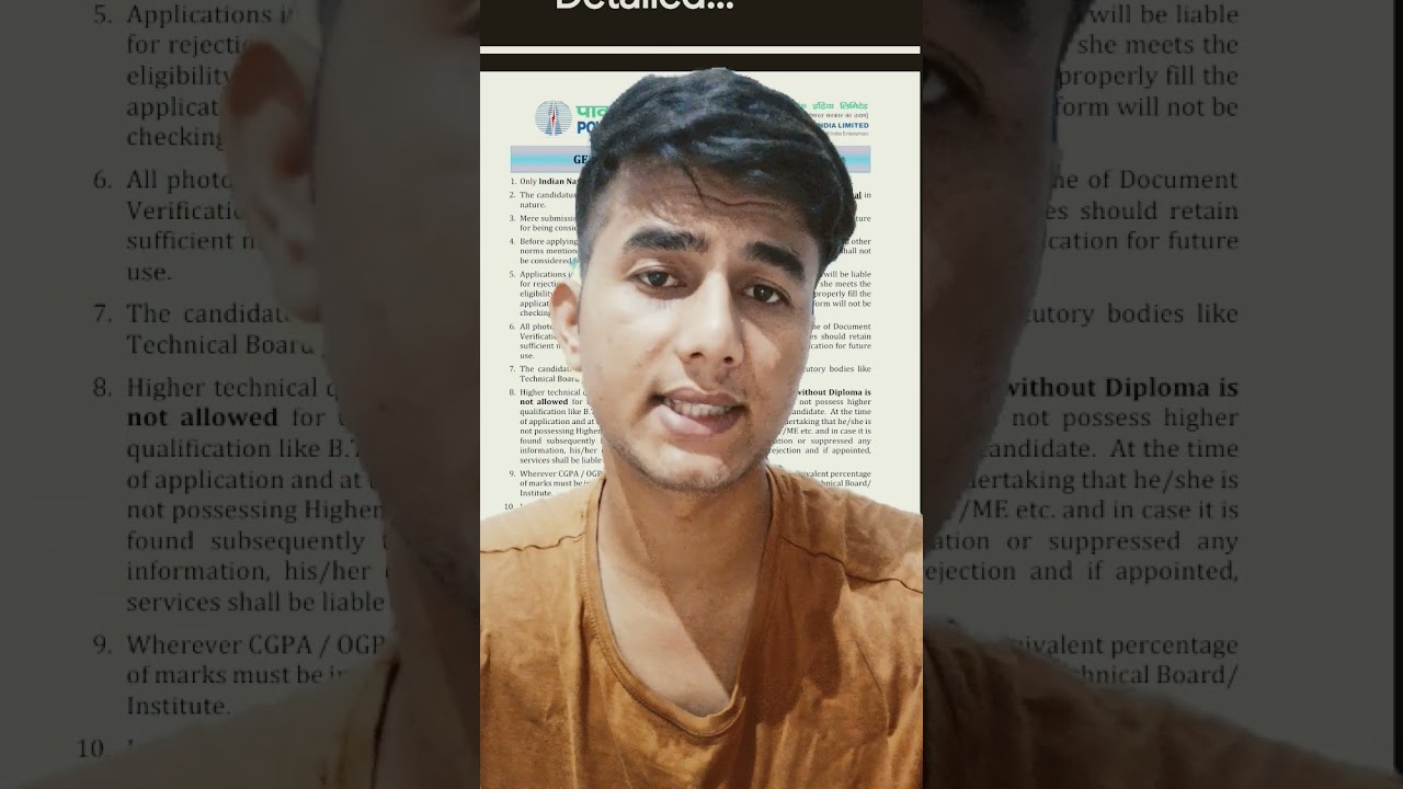 क्या B.Tech After Diploma वाले Student PGCIL JE का From भर सकते है? #technicalkrantinotes #pgcilje