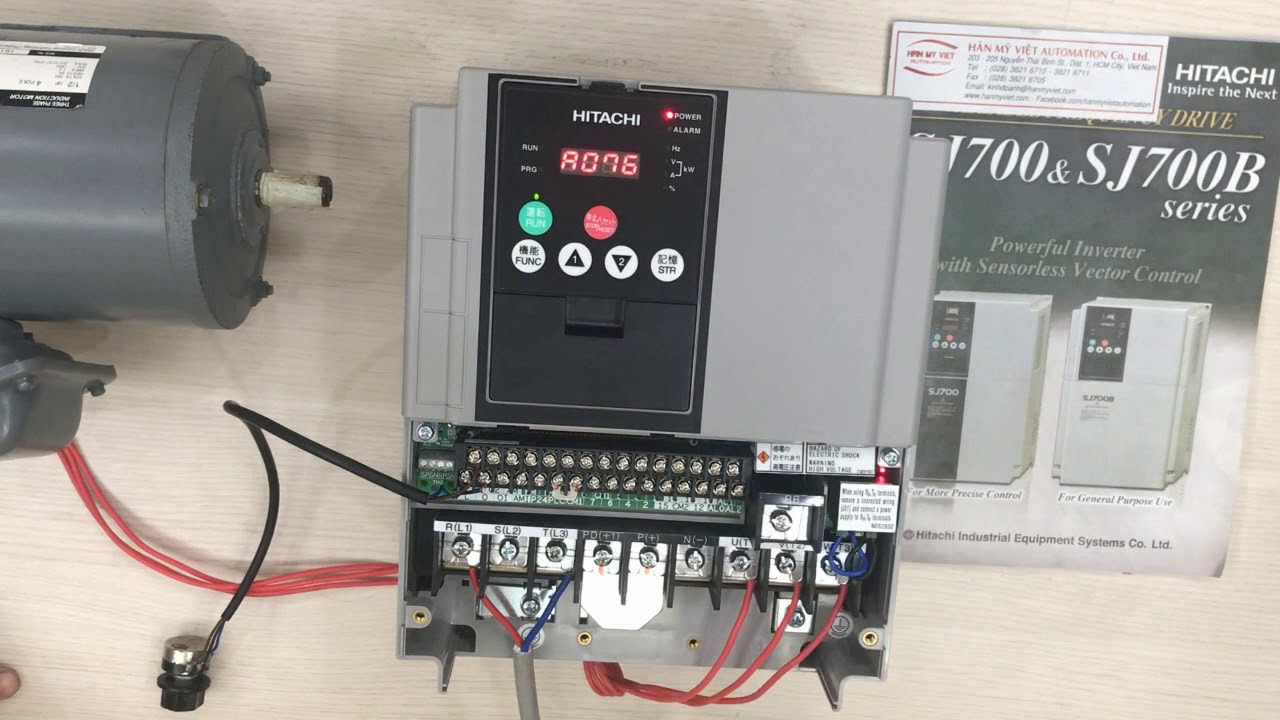 Hướng dẫn cài đặt PID trên biến tần Hitachi SJ700D