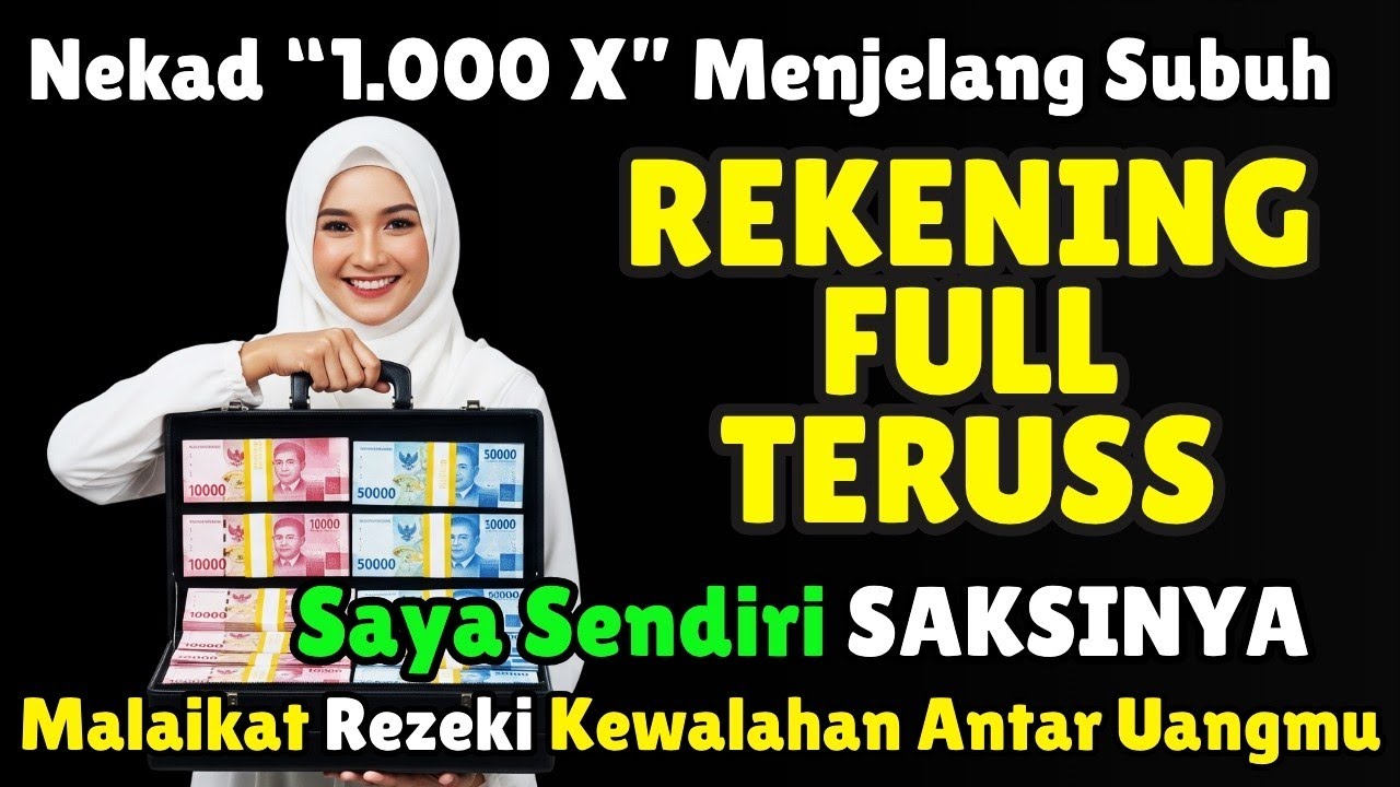 SERIUS! Hanya Baca Zikir Ini Sebelum Subuh, Uang Tak Pernah Putus Padahal Tanpa Kerja Keras!