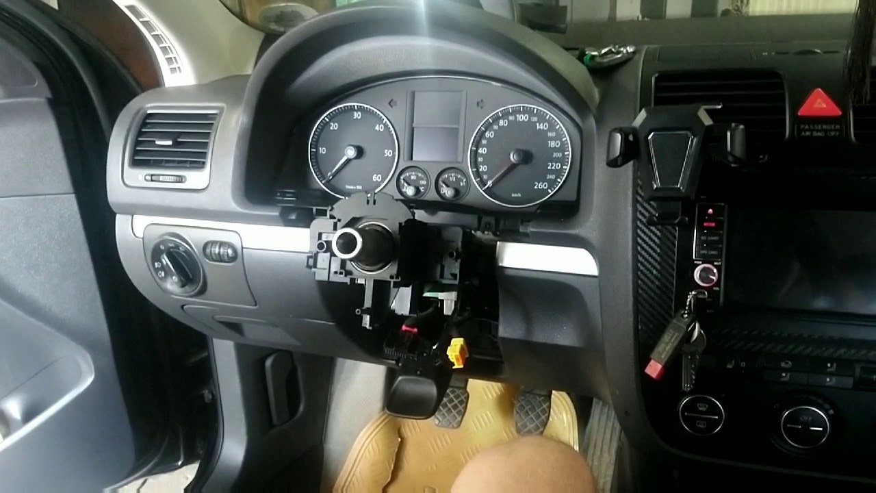Schimb contact Vw Golf 5, Audi, Vw touran, etc. (How to change contact lock Vw, Audi)