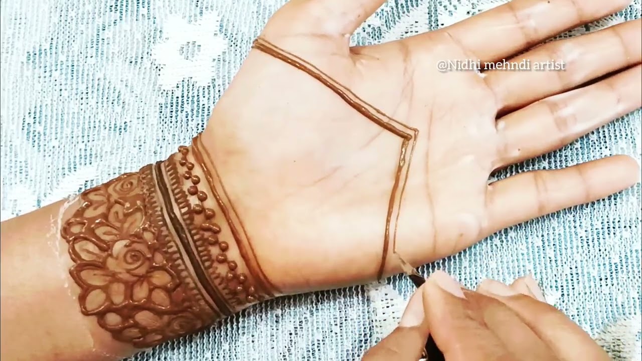 Simple and easy mehndi design || front hand mehndi designs 