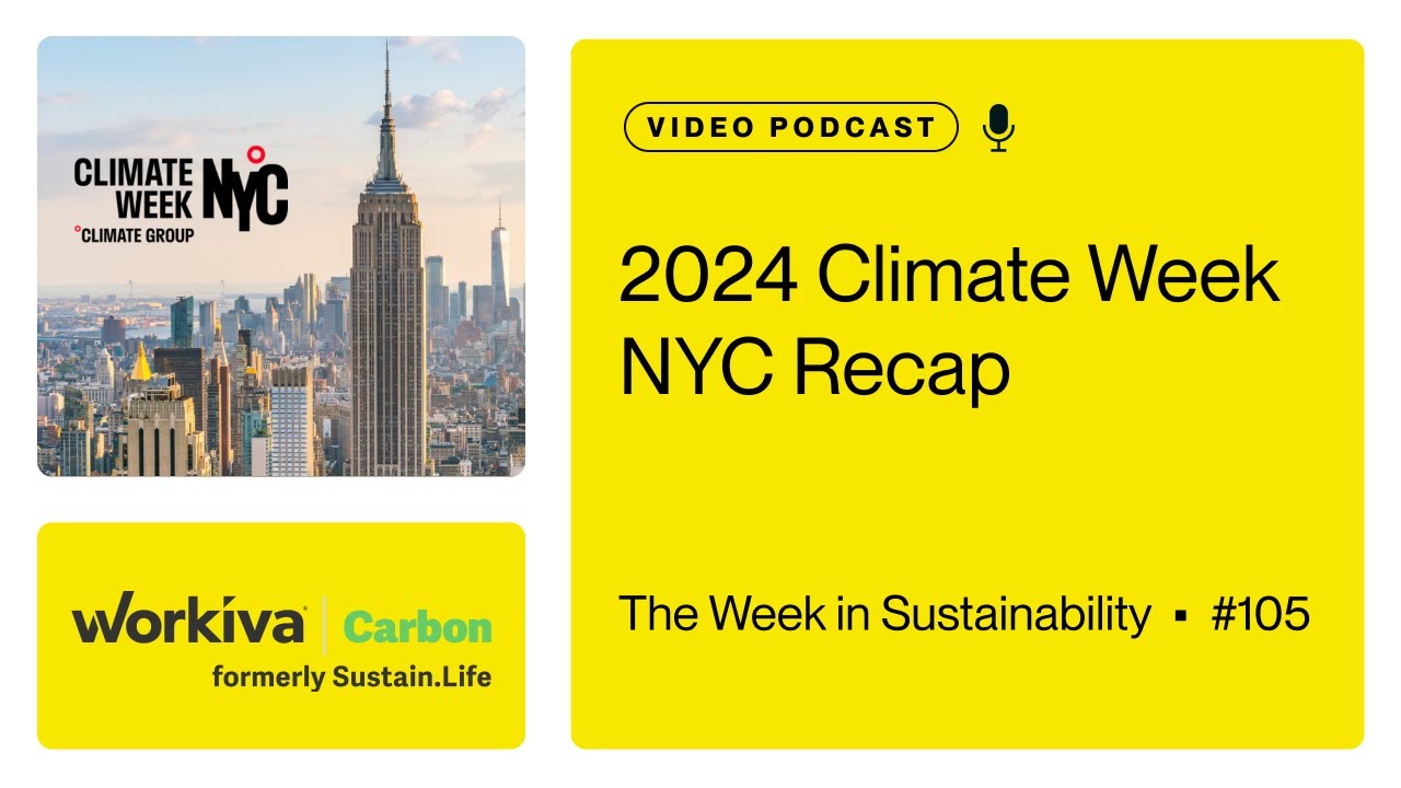 2024 Climate Week NYC Recap // The Week in Sustainability